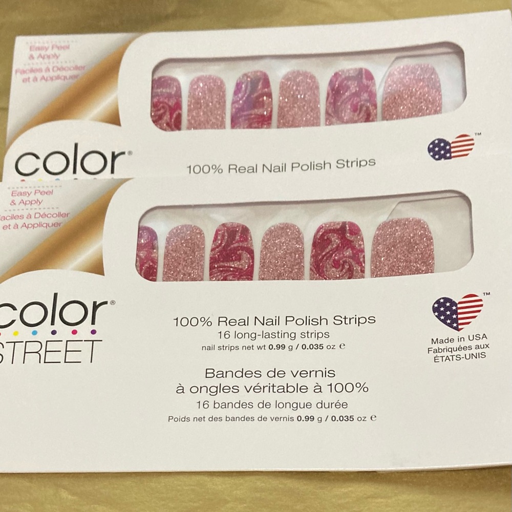 (2) Color Street Nail Polish Strips Feeling Marble-ous